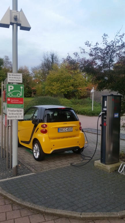 smart fortwo electric drive beim Laden
