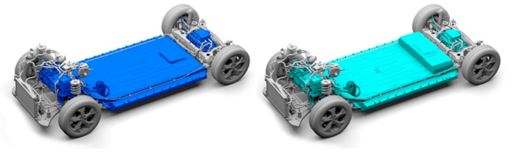 Standard Range und Extended Range Batteriesystem Ford Mustang Mach-E