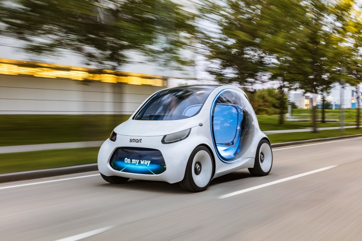 Autonomes Konzeptfahrzeug smart vision EQ fortwo: So sieht das Carsharing der Zukunft ausAutonomous concept car smart vision EQ fortwo: Welcome to the future of car sharing