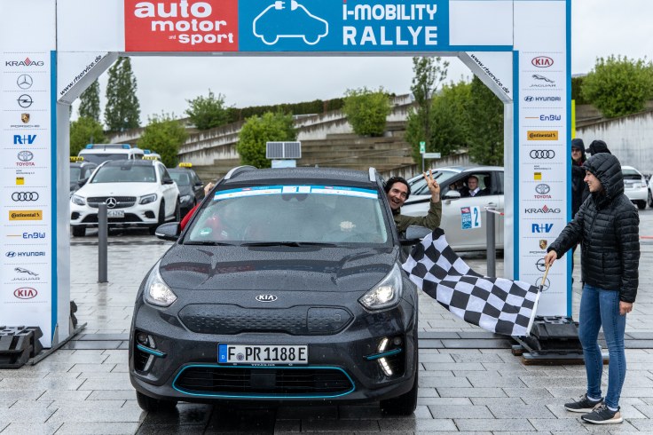 Zieleinfahrt mit dem Kia e-Niro