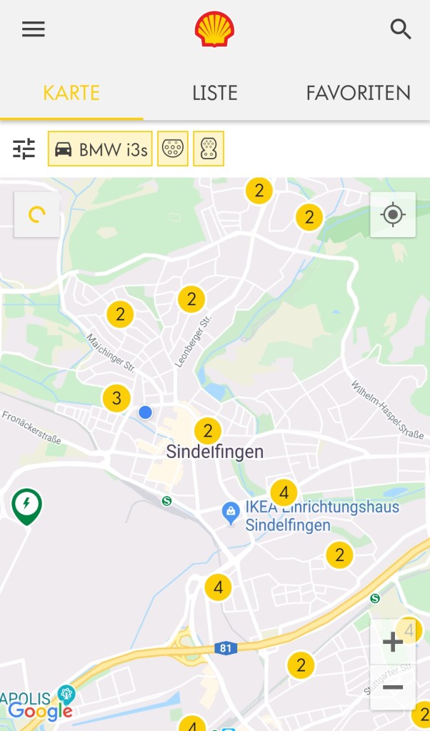 Shell Recharge - App Screenshot