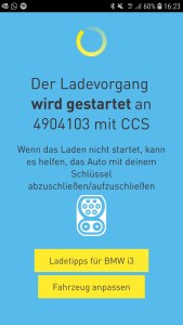 Fastned-App - Ladevorgang per App starten