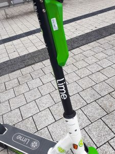 Lime E-Scooter - Detail Lenker
