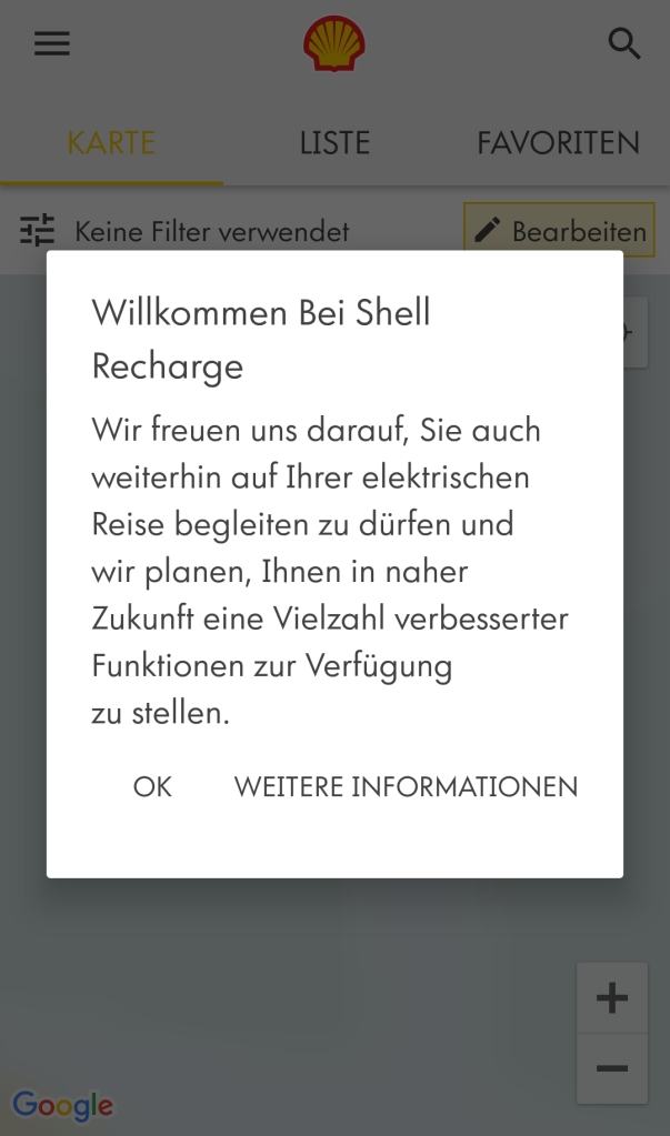 Shell Recharge - App Screenshot